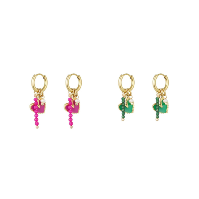 Oorbellen Heart of Color