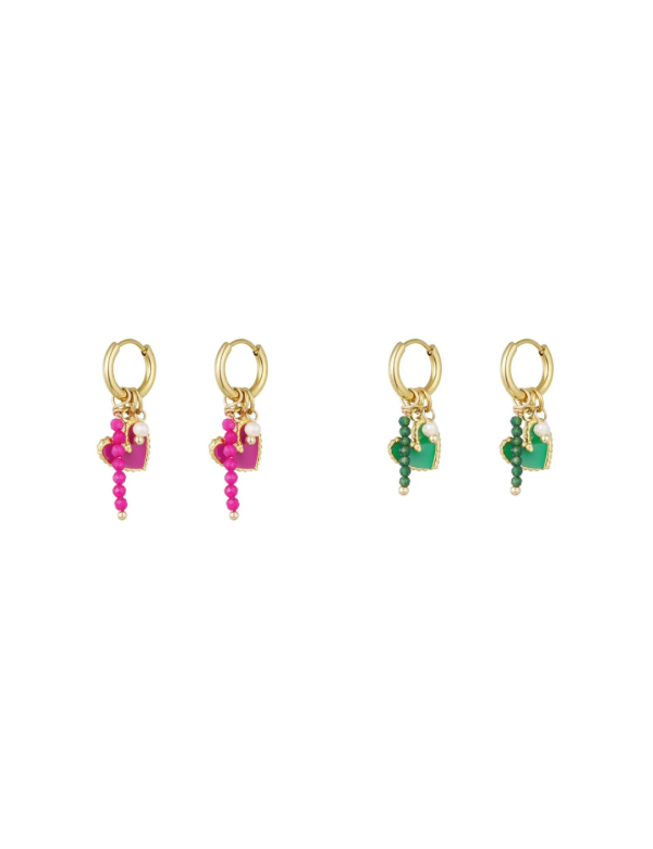Oorbellen Heart of Color
