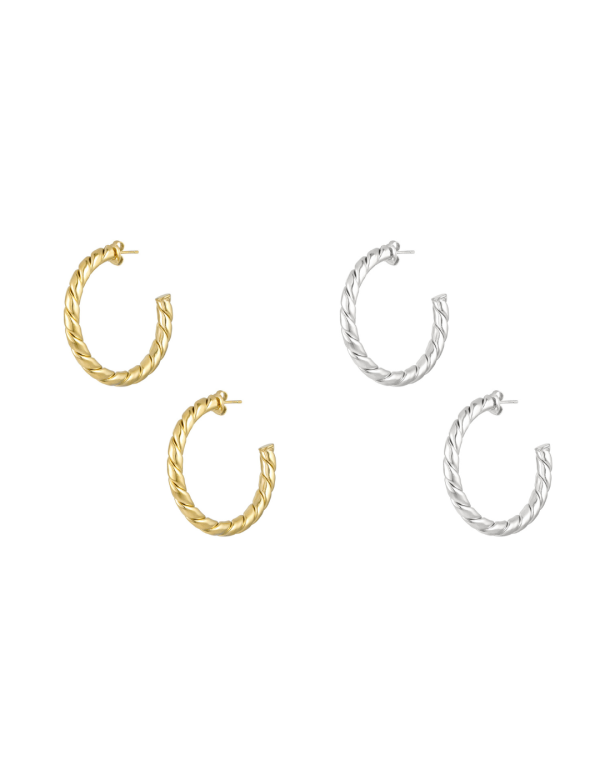 Oorbellen Twisted basic